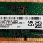 Micron Laptop RAM, 8 GB, Genuine, DDR4, 3200 MHz, SO-DIMM, PC4, 260-Pin, 1.2 V, CL15