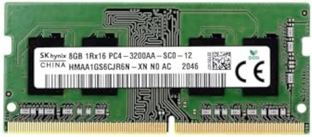 SK_Hynix_Laptop_RAM_8_GB_SODIMM_DDR4_3200_MHz_PC4_1Rx16_HMAA1GS6CJR6N-XN_SO-DIMM__Memory_7068.webp SK Hynix Laptop RAM, 8 GB, SODIMM, DDR4, 3200 MHz, PC4, 1Rx16, HMAA1GS6CJR6N-XN SO-DIMM, Memory - Image 1
