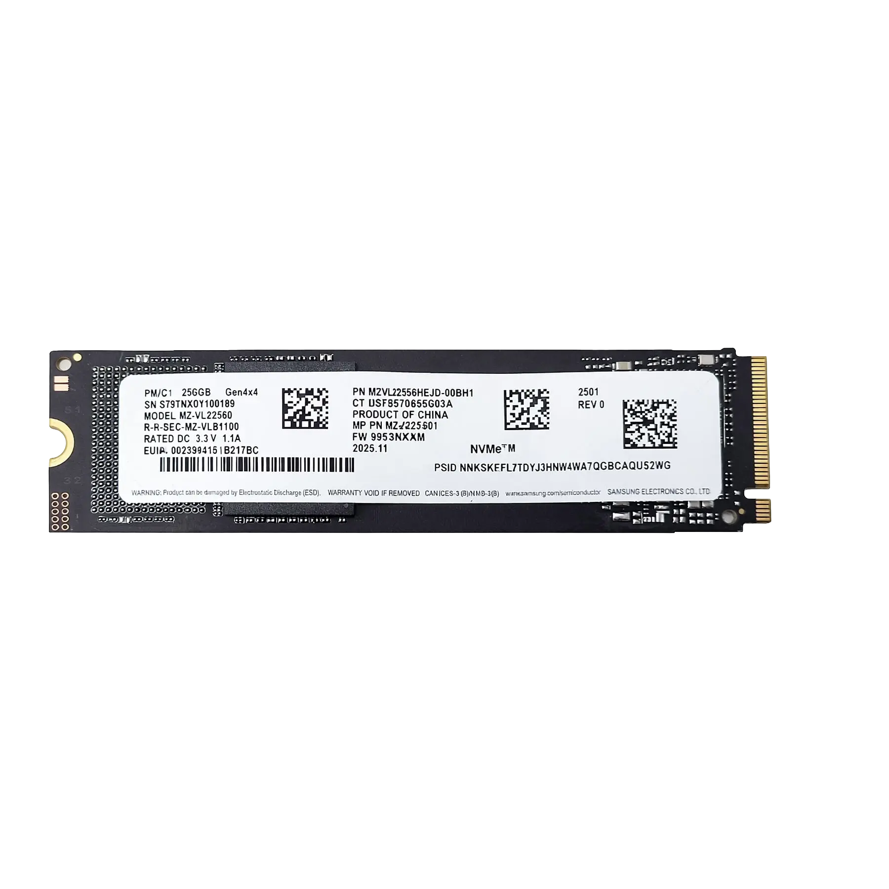 Samsung_SSD_256_GB_M.2_Internal_Storage_7084.webp Samsung SSD, 256 GB, M.2, Internal Storage - Image 1