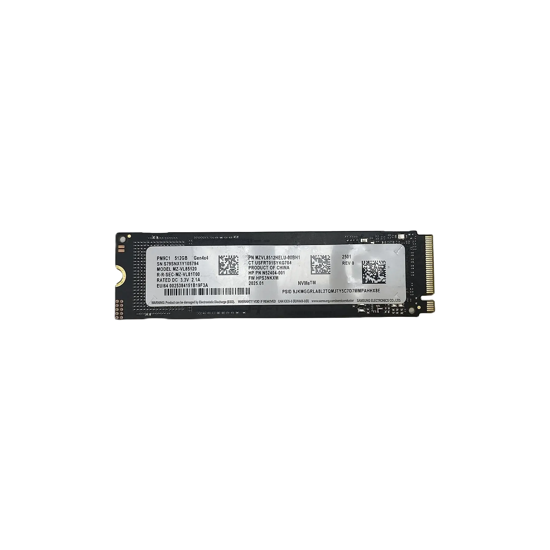 Samsung_SSD_512_GB_Internal_7086.webp Samsung SSD, 512 GB, Internal - Image 1