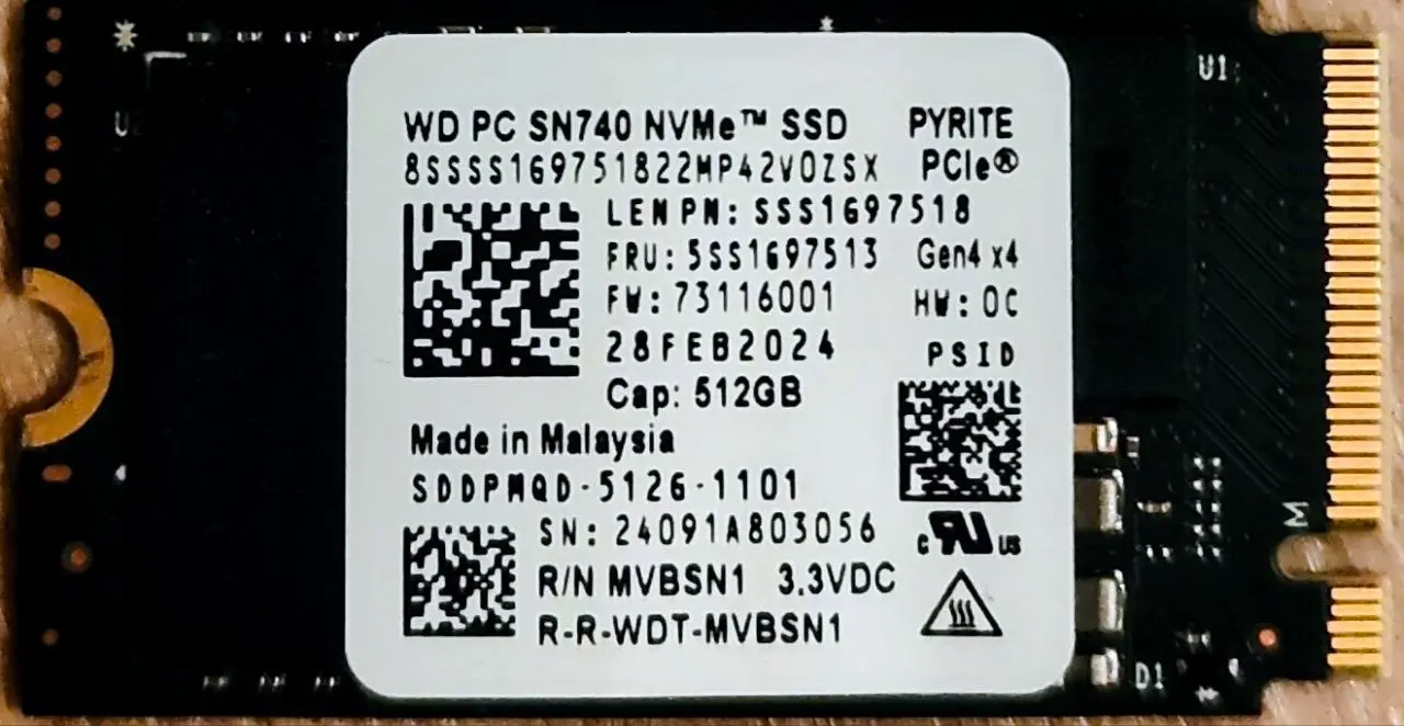 Western_Digital_SSD_512_GB_NVMe_7090.webp Western Digital SSD, 512 GB, NVMe - Image 1