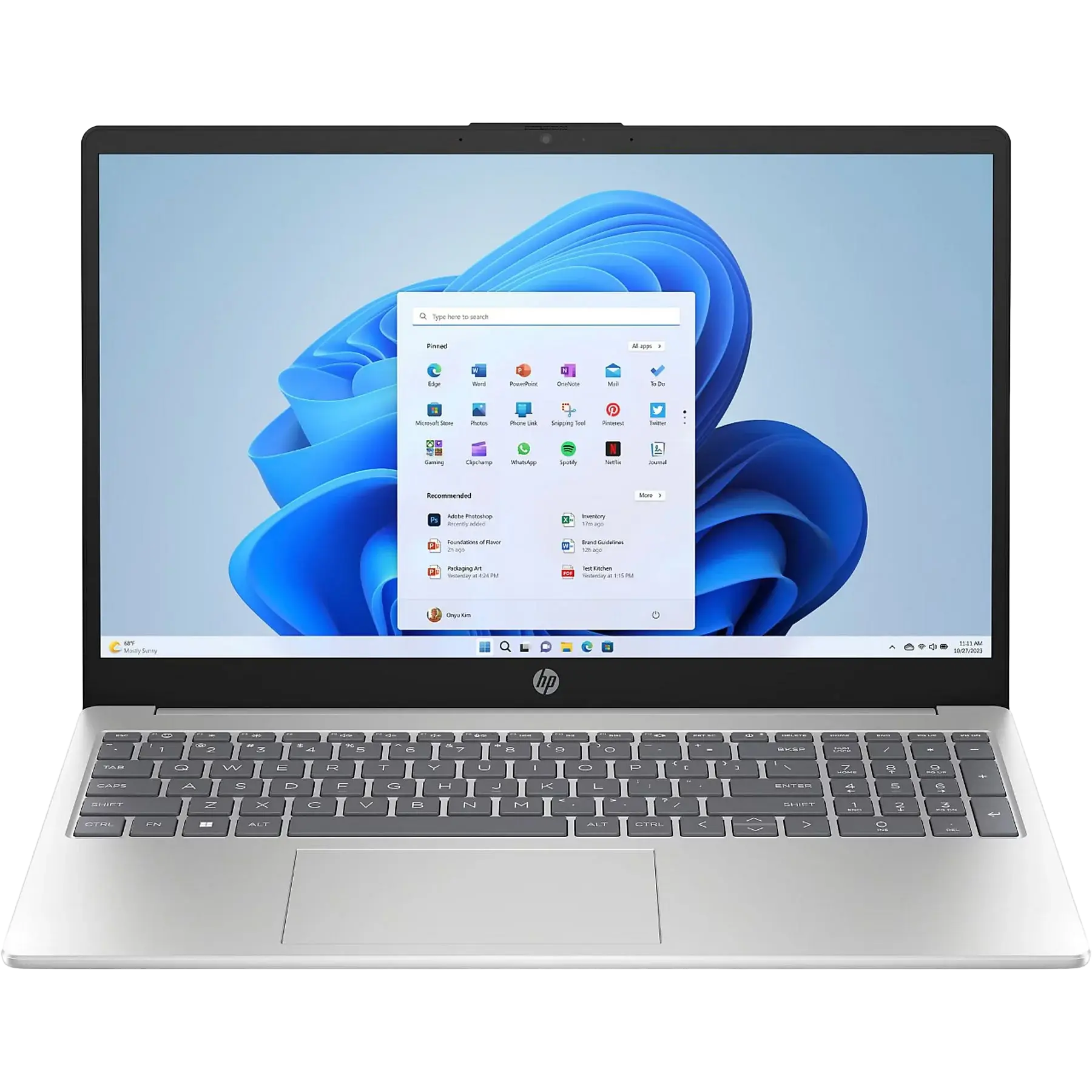 HP Laptop, Core i5, 120U, 17.3", Silver - Image 1