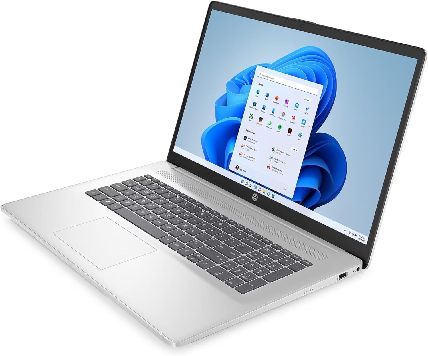 HP Laptop, AMD Ryzen 5, 7520U, 17.3", Silver, FHD IPS Display, 4 x 4.30 GHz, AMD Radeon Graphics - Image 2