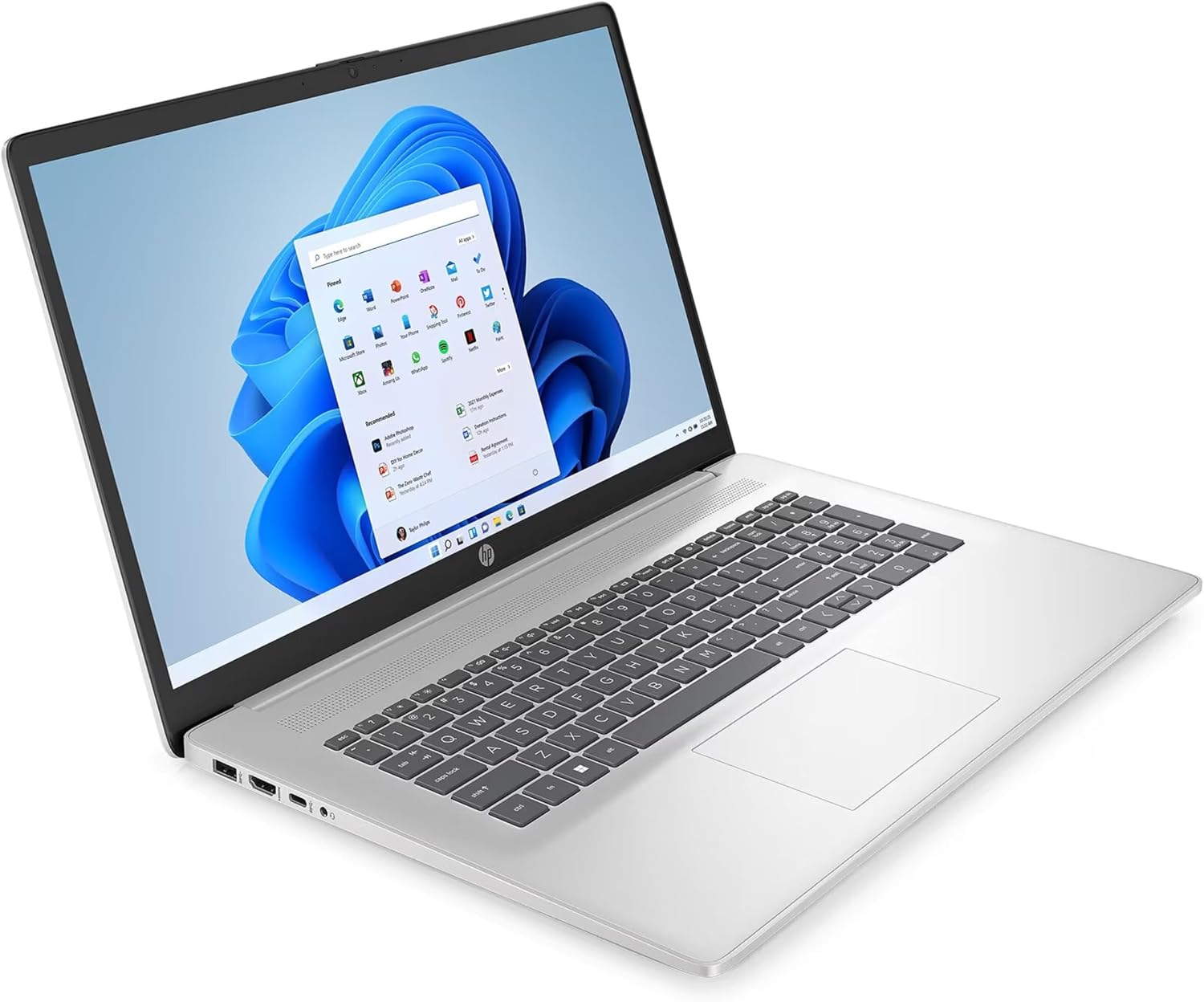 HP Laptop, AMD Ryzen 5, 7520U, 17.3", Silver, FHD IPS Display, 4 x 4.30 GHz, AMD Radeon Graphics - Image 3