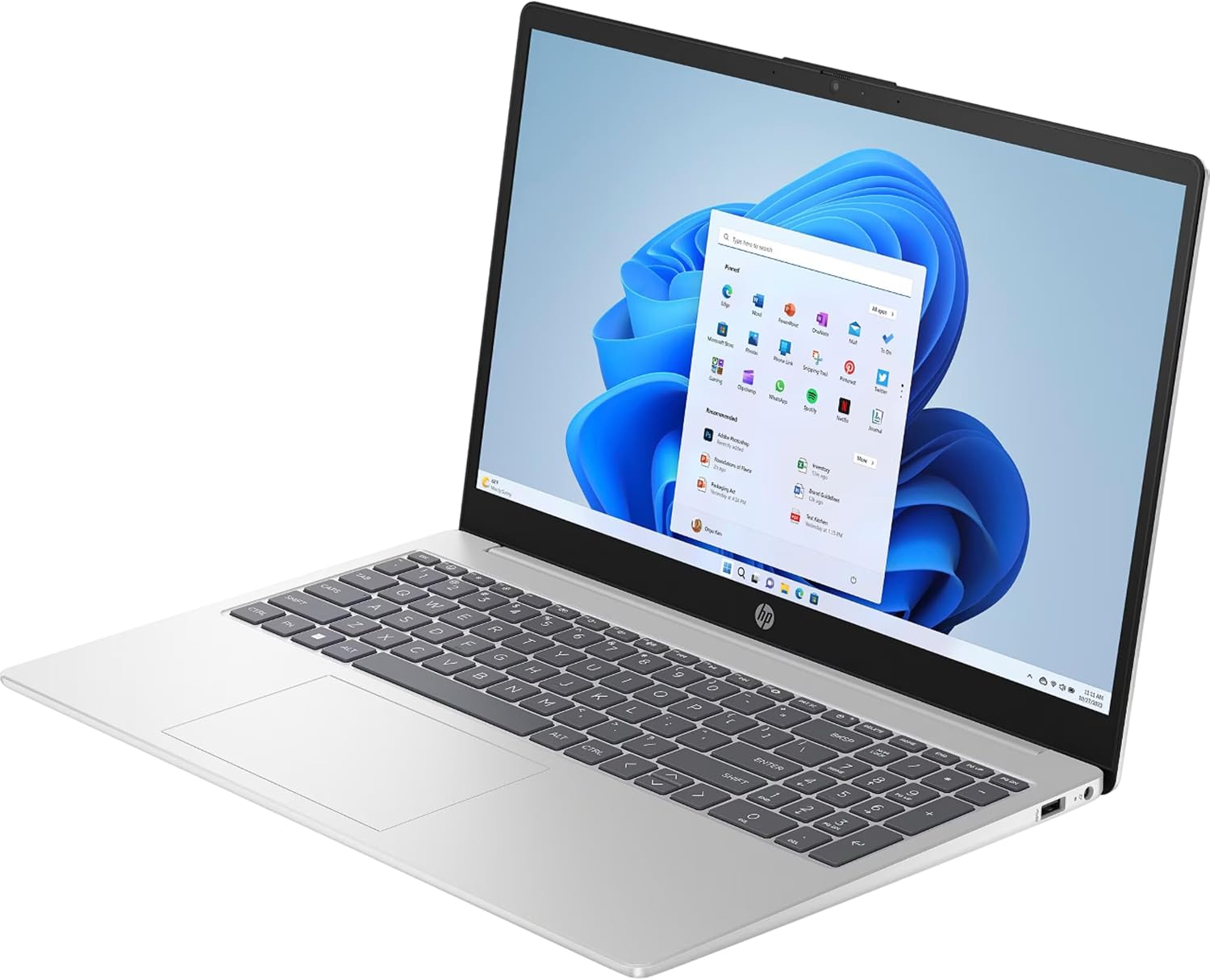 HP Laptop, Intel Core 5, 120U, 15.6", Silver, IPS Full HD, 10 x 5.00 GHz, Intel UHD Graphics - Image 2