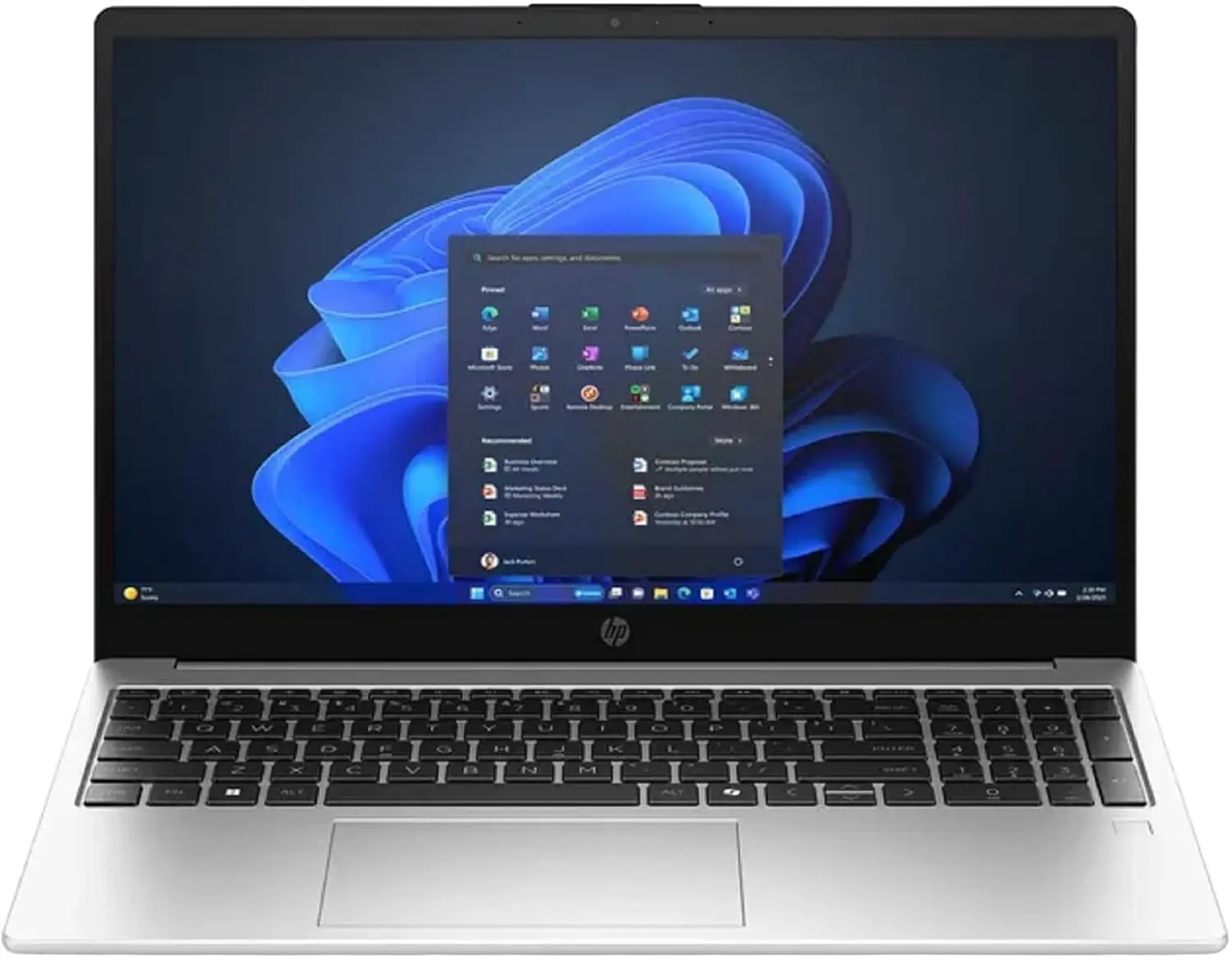 HP Laptop, Intel Core 7, 150U, 15.6", Silver, IPS Full HD, 10 x 5.40 GHz, Intel Graphics - Image 1